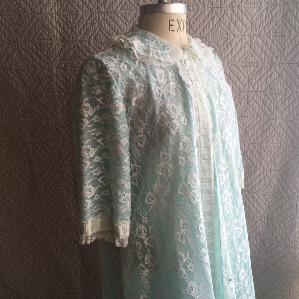 Vintage lace robe